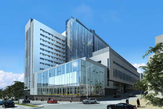 Visual simulation of the proposed Cathedral Hill hospital. Images: CPMC.