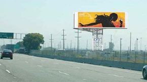 A photo sim of a video billboard. Image: BART