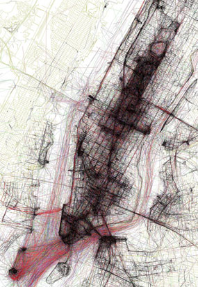 Click to enlarge NYC Geotagger's Atlas. Image: Eric Fischer.