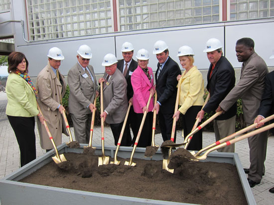 BART officials and Contra Costa County politicians break ground on the eBART extension. Photos: Matthew Roth