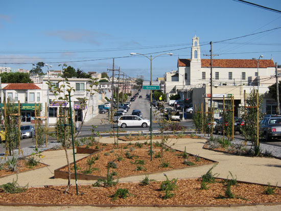 Several months ago, this was an under-utilized swath of asphalt. Photos: Matthew Roth