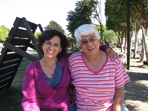 Adriana and Dr. Alicia in the park.