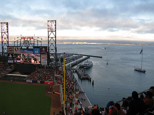 Ferry at Willie Mays Field, September 2010.