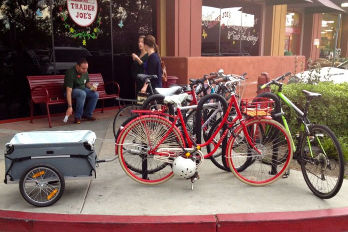 Bike Trailer at Trader Joes