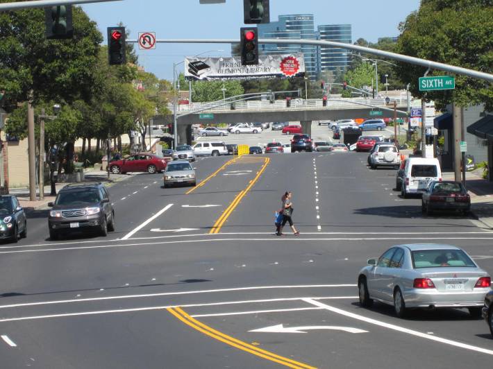 Ralston Avenue in downtown Belmont