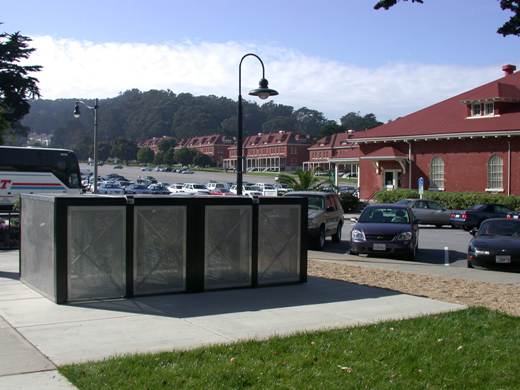 Bike Lockers at Presidio Transit Center in San Francisco