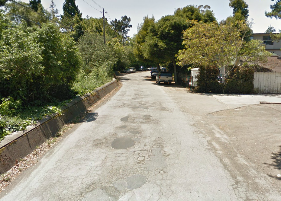 Woodland Avenue, East Palo Alto, Before March 2014 Repaving