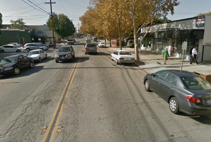 Park Avenue facing West at Sunol Street, San Jose