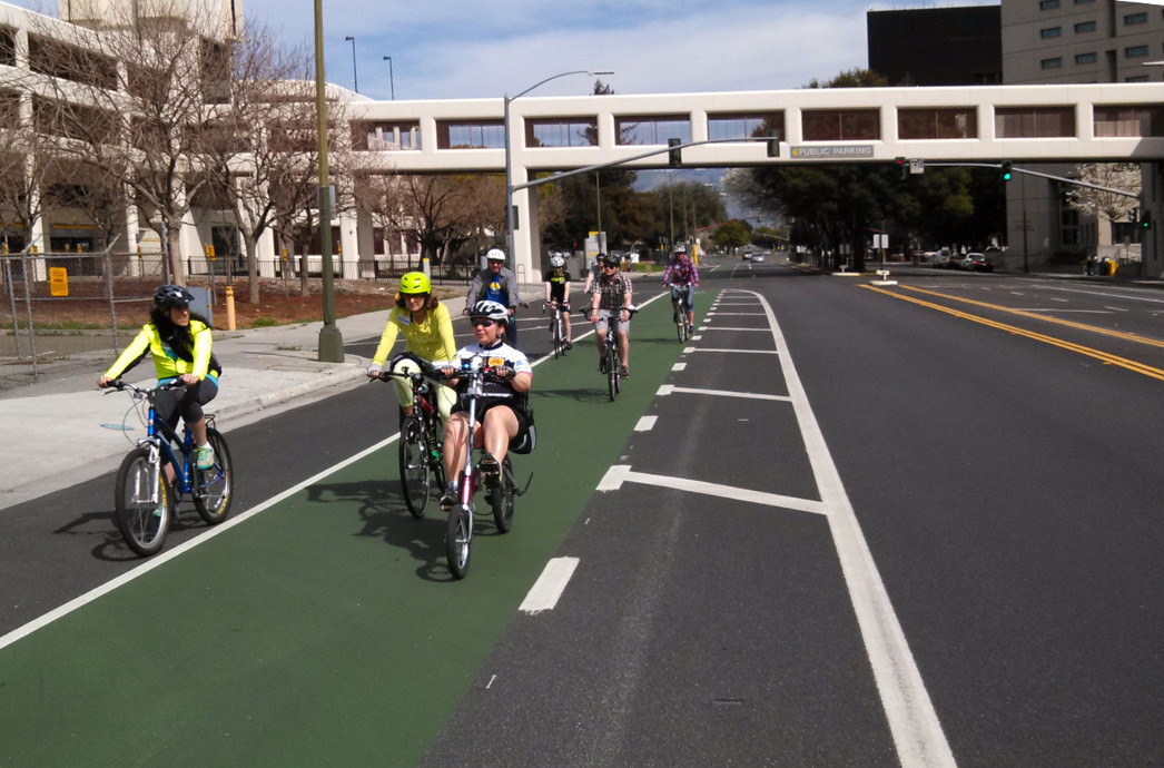 Hedding Street San Jose Buffered Bike Lanes