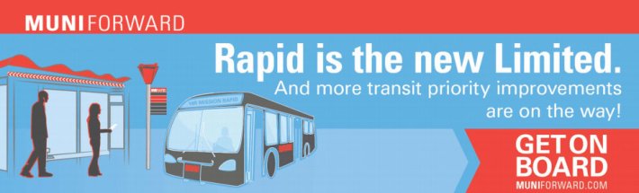 “Muni Forward” upgrades coming include increased service along with branding changes. Image: SFMTA