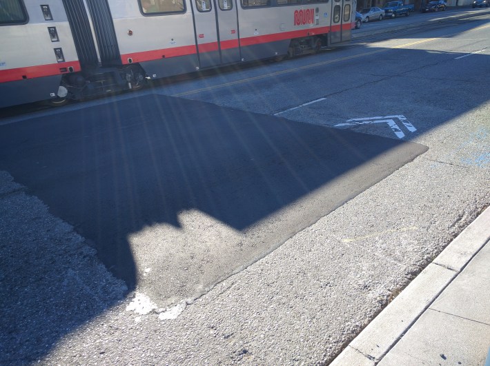 Sharrow markings on Ocean already covered by a patch