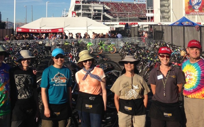 SVBC Bike Parking Volunteers at Levis Stadium