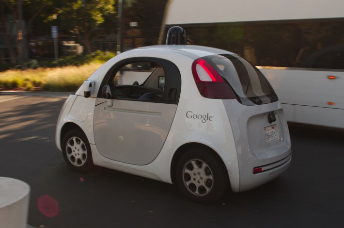 Self-driving cars are one of many technologies that may change transportation in the Bay Area. Photo: Wikimedia Commons.