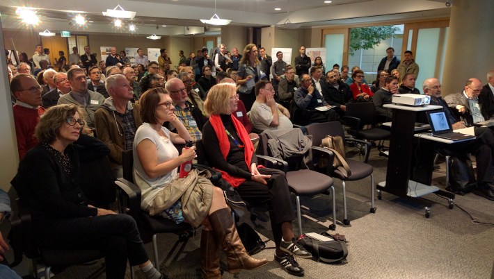 It was standing room only for SF Plannings HUB presentation. Photo: Streetsblog.