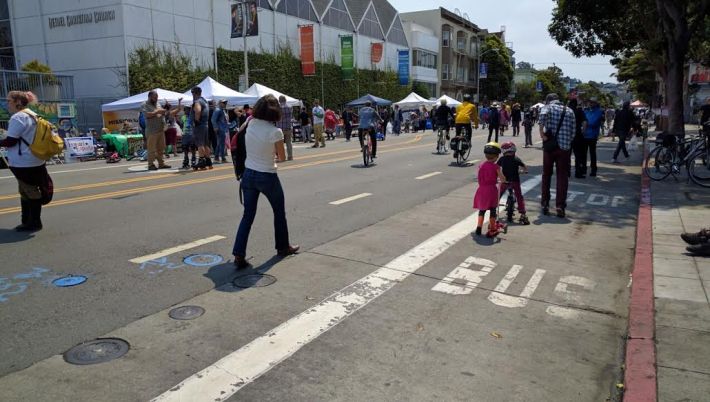 Sunday Streets in the Mission. Photo: Streetsblog.