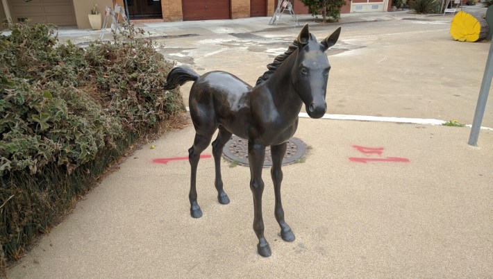 This bronze pony is a highlight of Guerrero Park. Photo: Streetsblog.