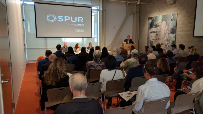 SPURs hosted a panel on the challenges of planning for families today. Photo: Streetsblog.