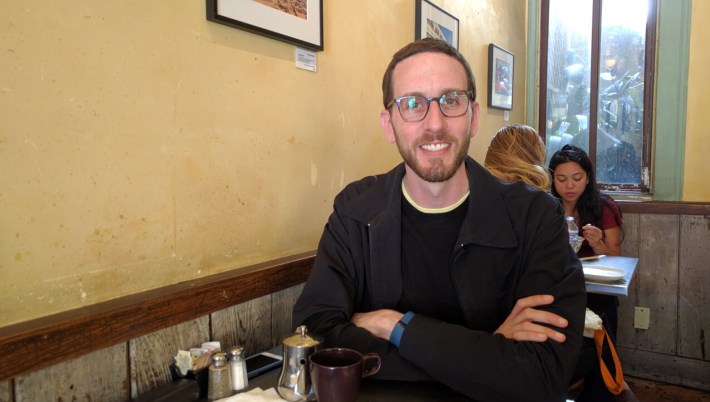 Streetsblog sat down with Supervisor Scott Wiener in an unofficial district office (Casto Tarts) on Friday. Photo: Streetsblog.