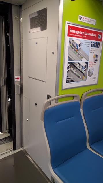 New energy absorption safety tech means the last row of seats is replaced by a utility closet. Photo: Streetsblog