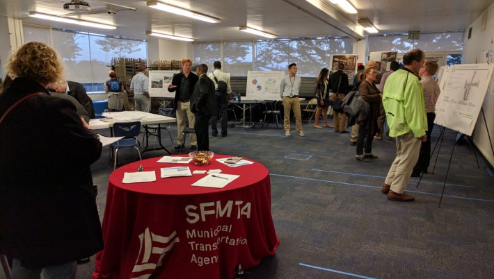 Some 20 people came to give suggestions and discuss possible improvements for the Geneva-San Jose area. Photo: Streetsblog