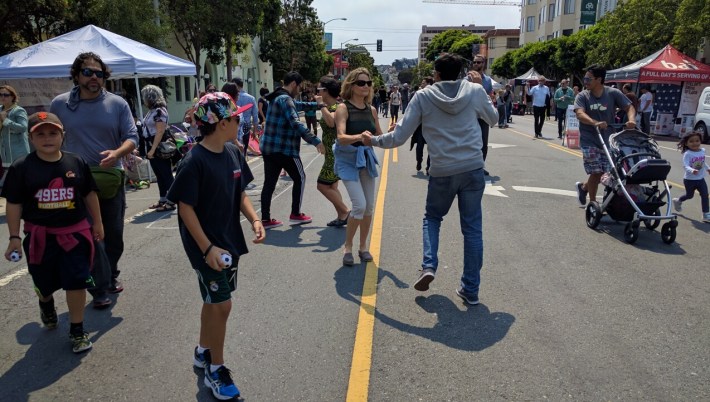 Local youth activists also came to the open house. Photo: Streetsblog