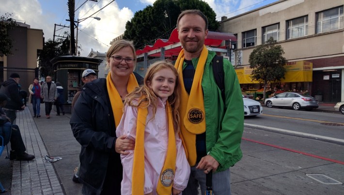 SFMTA's Tom McGuire with his wife Amy and daughter Addie. Photo: Streetsblog
