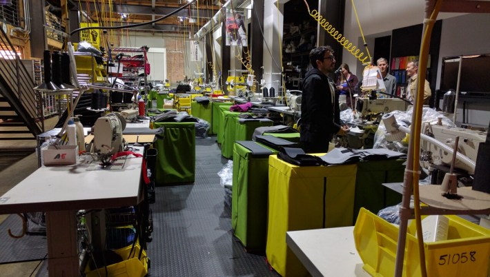 Ever wonder where all those cool Timbuk2 bags come from? Photo: Streetsblog