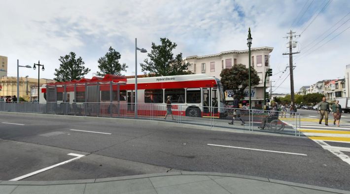 Geary rendering from SFMTA.