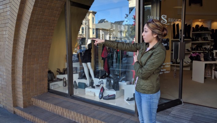 Vitela in front of her shop. Photo: Streetsblog