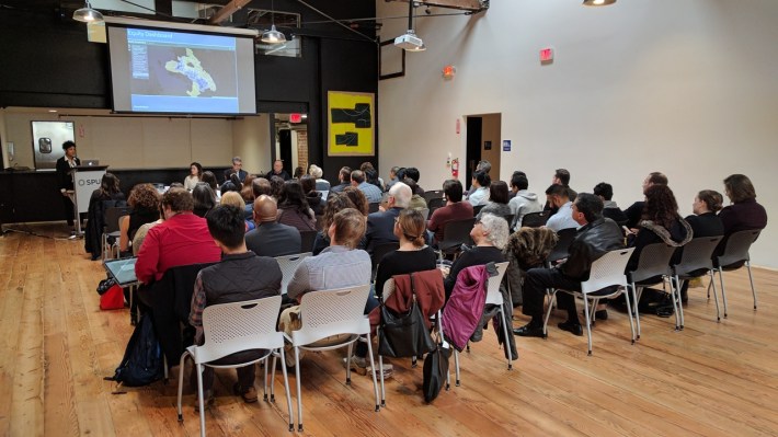 The audience at SPUR's Oakland facility. Photo: Streetsblog/Rudick