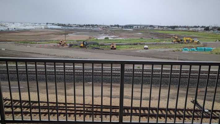 Thousands of housing units will soon rise from this area adjacent to the station. Photo: Streetsblog/Rudick