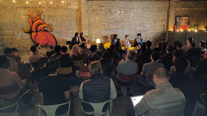 The YIMBY panel discussed what can be done to start improving the housing crisis in the Bay Area. Photo: Streetsblog/Rudick