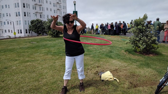 Regina Chapman doing the hula