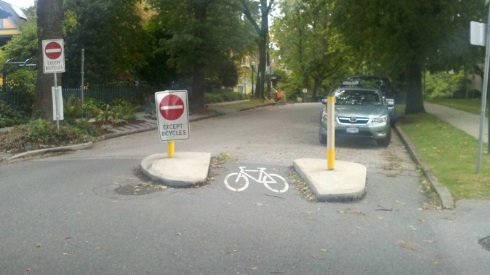 An example of a neighborway street in Vancouver, BC.