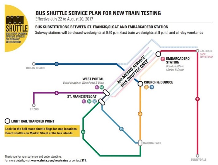 Map from SFMTA's website.