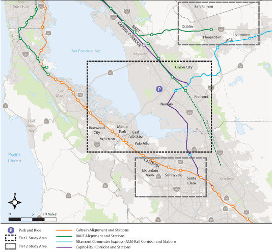 The study area. Image: SamTrans