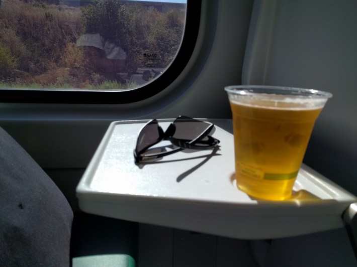 Train beverage stability test. It passed! Phalkot sTreetblog /belch