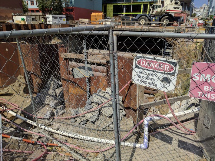 Another look at the Central Subway construction