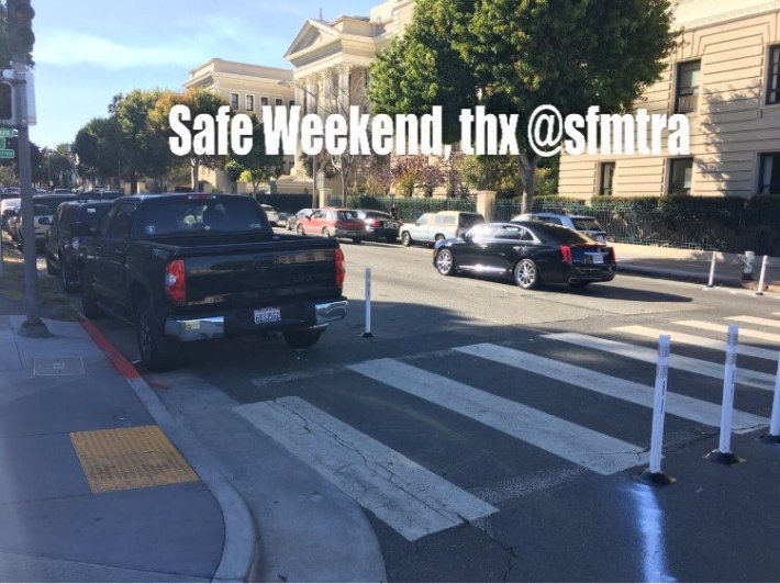 Director Reiskin brought up the bike lane on Fell, but that drops out on the opposite side of the unprotected intersection where David Grinberg was killed. Image: Google Maps Street View