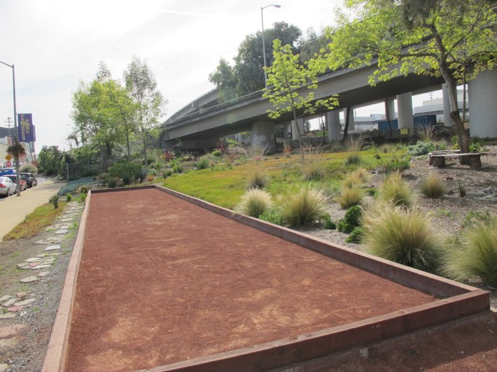 A Bocce court in Progress Park in Dogpatch. Photo: SF Parks Alliance