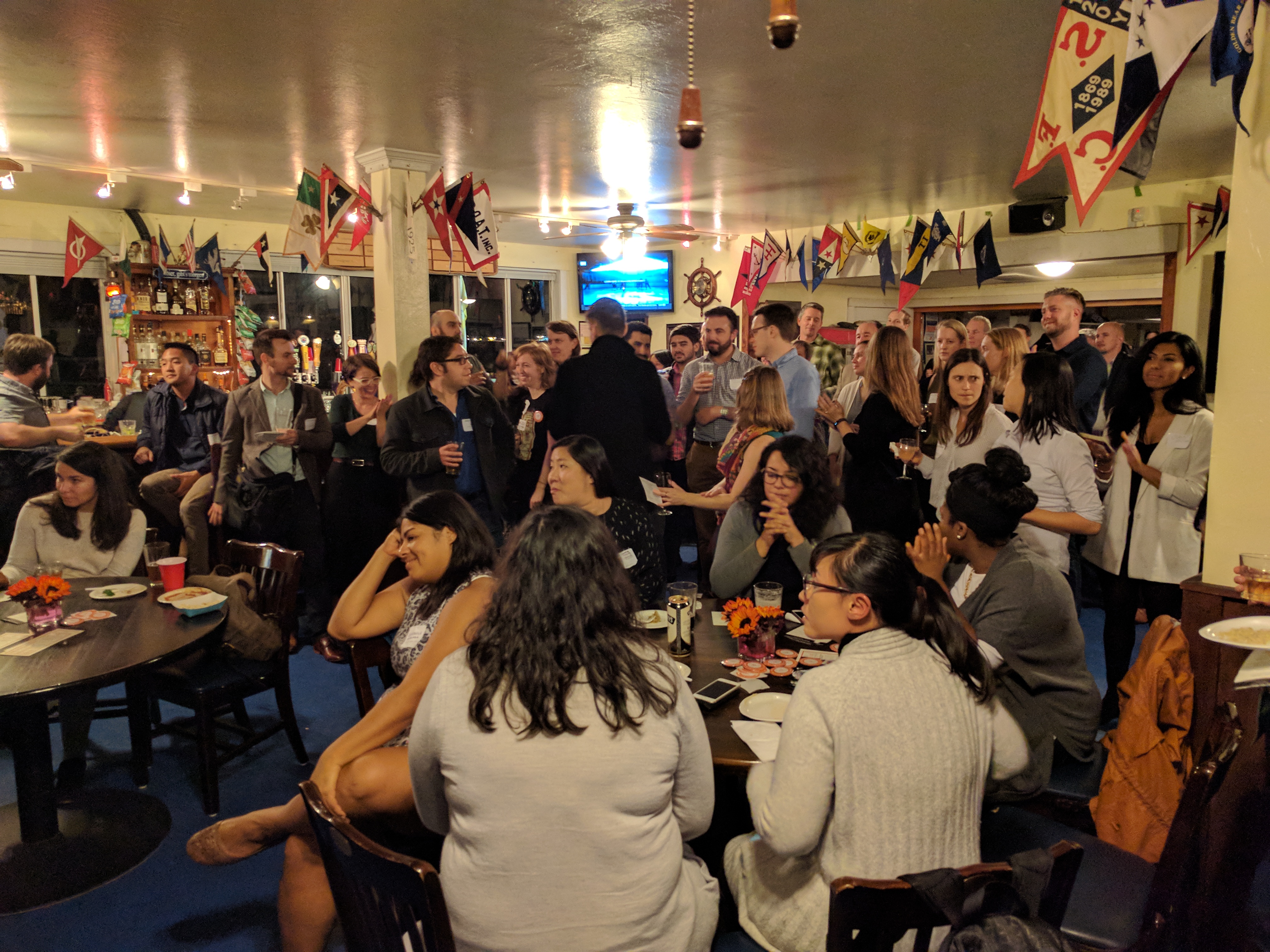 Some 70 transit advocates attended the SF Transit Riders fundraiser.