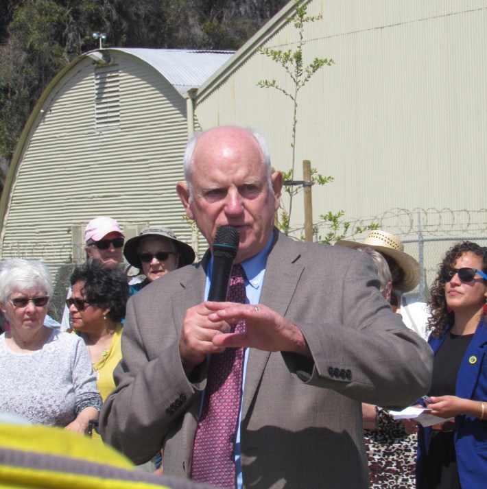 Richmond Mayor Tom Butt narrated the long history behind this gap closure.