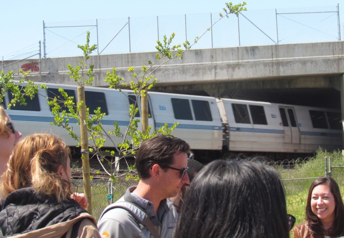 The Greenway follows the BART tracks into Richmond.