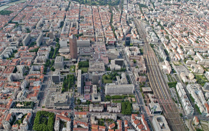 A view of the HSR station in Lyon, France, a city about the size of Fresno. Photo: SPUR
