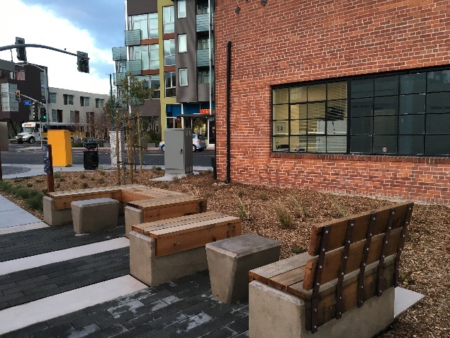 More benches. Photo: City of Emeryville