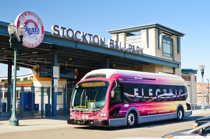 More Investments In Electrification Of California Transportation   E Bus Stockton CA Transit Assoc 