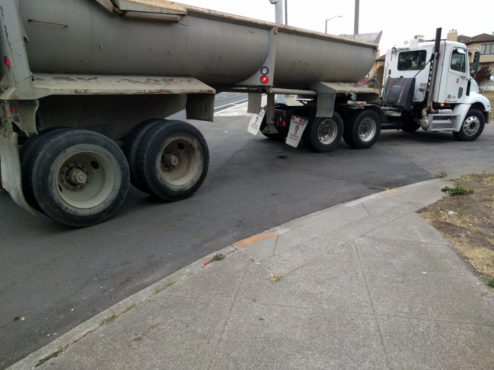 A deathtrap onramp, with no crosswalk