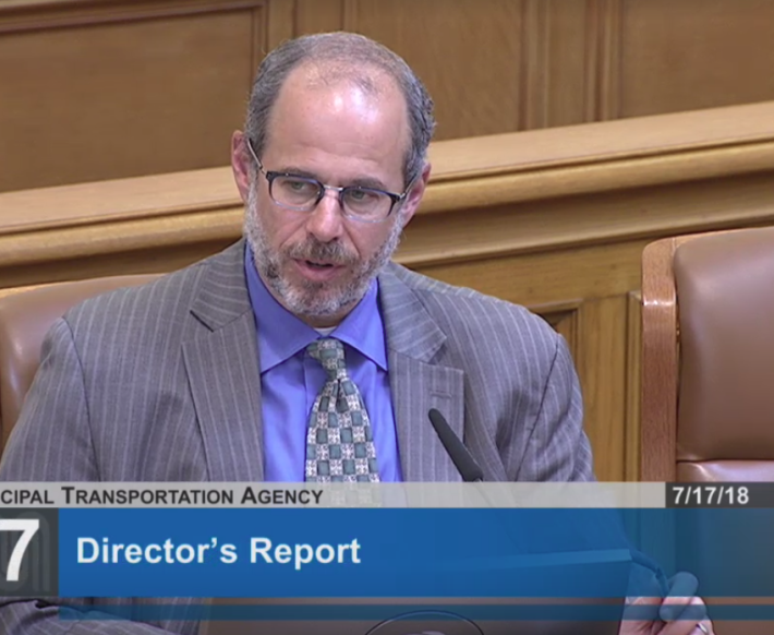 Director Ed Reiskin responding to questions. Image: SF GOV TV