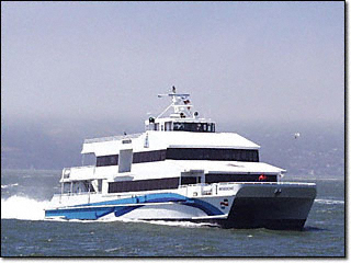 The introduction of faster ferries increased ridership. Photo: GGBridge Highway & Transportation District