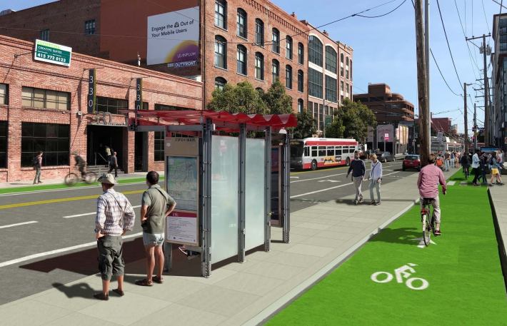 A look at the recently canceled Townsend project. Image: SFMTA